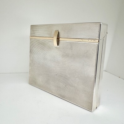 Cartier Silver and Gold Cigarette Case/Lighter