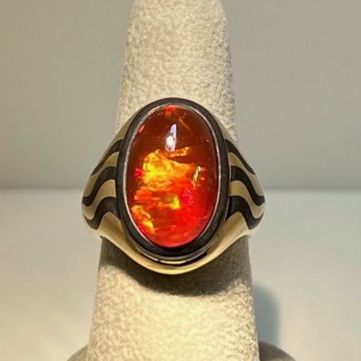 Rare Mexican Opal Ring
