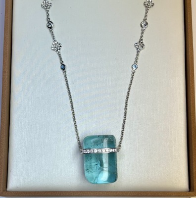 AAquamarine Pendant Necklace