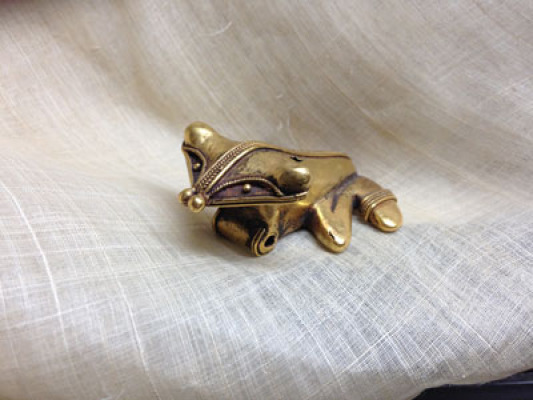 Tairona Pre Columbian gold frog