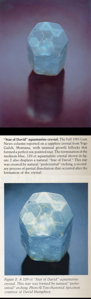 Star of David Aquamarine Crystal Star of David Aquamarine Crystal