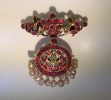Antique Ruby - Natural Pearl Pendant