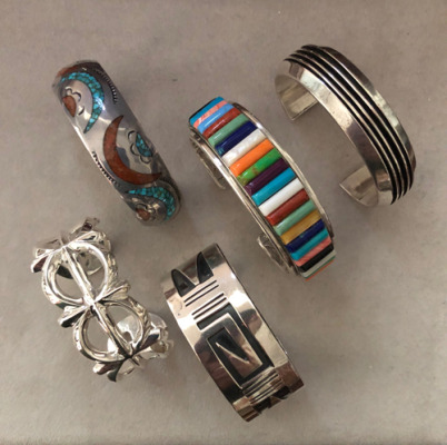 Native American Silver Bangles