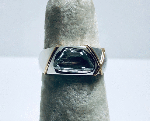 Diamond Crystal Silver Ring
