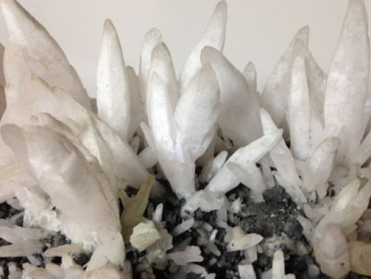 Quartz and Tetrahedrite view one