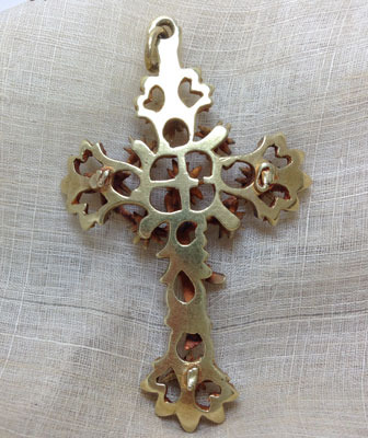 Rare 18th century Pinya crucifix – Philippines view one