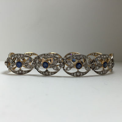 Spectacular Edwardian bracelet by Black, Starr & Frost view one