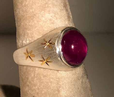 Star Ruby Ring view two