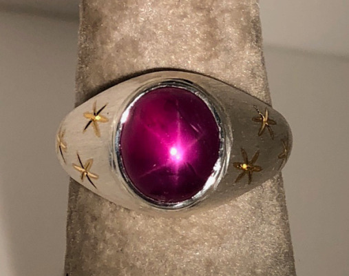 Star Ruby Ring view one