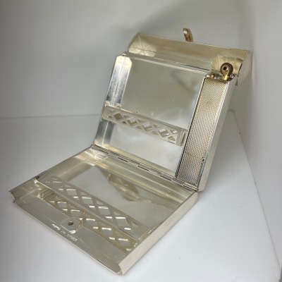 Cartier Silver Cigarette case and lighter view two