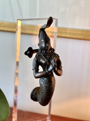 18th c. Bronze Nagini view one